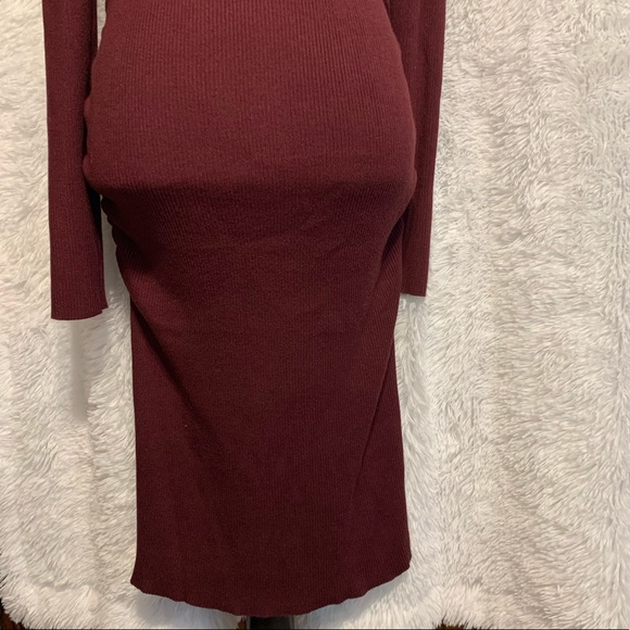 🆕Derek 𝐇𝐞𝐚𝐫𝐭 Rib LongSleeve Maternity Dress - Picture 11 of 16